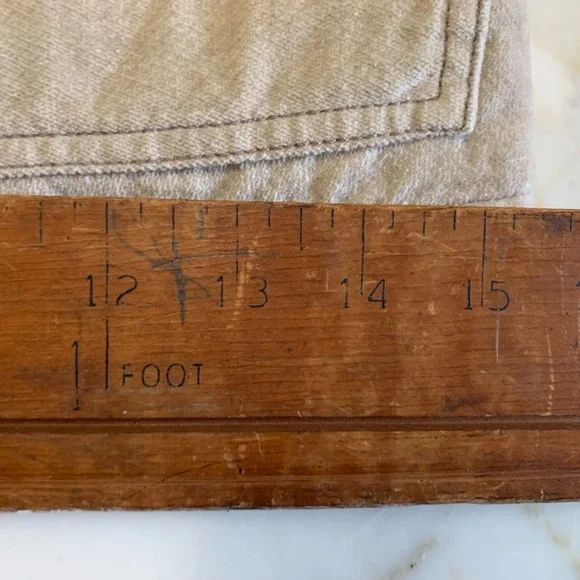 Trucker Jacket Medium Tan Cropped Faux Fur Cotton Outer Retro Penny Lane - Picture 10 of 11